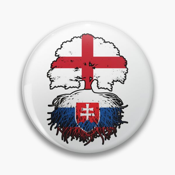 Item preview, Slovakia Slovakian English England Tree Roots Flag designed and sold by FlagX.