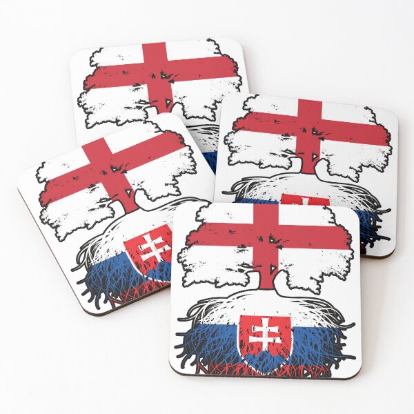 Item preview, Slovakia Slovakian English England Tree Roots Flag designed and sold by FlagX.