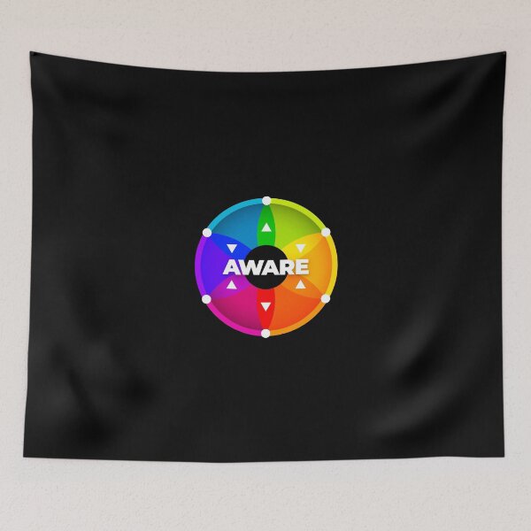 Item preview, Colourful Awareness Compass | Core Experience Symbol | FIT ⚫️ Black designed and sold by Re.SOURCE.