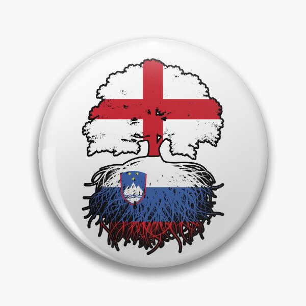 Item preview, Slovenia Slovenian English England Tree Roots Flag designed and sold by FlagX.