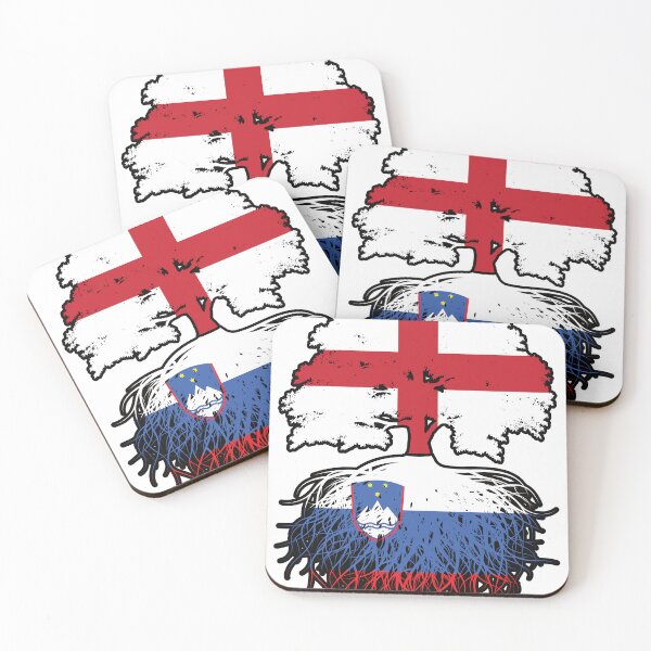 Item preview, Slovenia Slovenian English England Tree Roots Flag designed and sold by FlagX.
