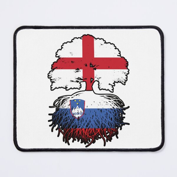 Item preview, Slovenia Slovenian English England Tree Roots Flag designed and sold by FlagX.