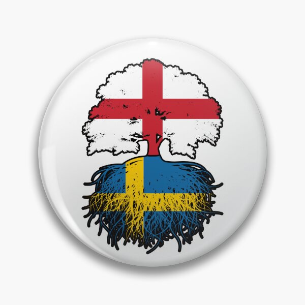Item preview, Sweden Swedish English England Tree Roots Flag designed and sold by FlagX.