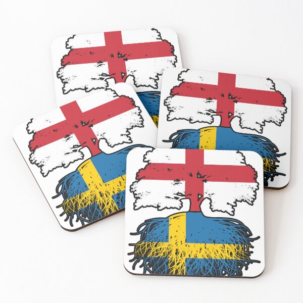 Item preview, Sweden Swedish English England Tree Roots Flag designed and sold by FlagX.