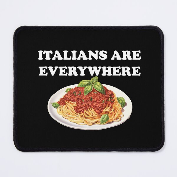Item preview, Italian are Everywhere (dark background design) designed and sold by Goth-It-Covered.