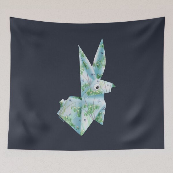 Item preview, Googly-Eyed Origami Bunny - Blue designed and sold by TimeLady's Closet.
