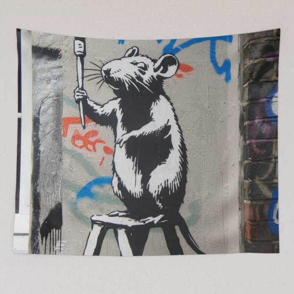 Item preview, Banksy rat artis street art vintage designed and sold by martin max.