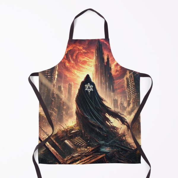Item preview, Post-Apocalyptic Cloaked Figure – Dark Urban Fantasy Artwork designed and sold by Vikingaquarist.