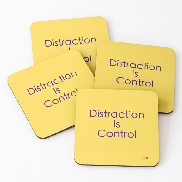 Item preview, Distraction is control (the narrative) designed and sold by Quahx.