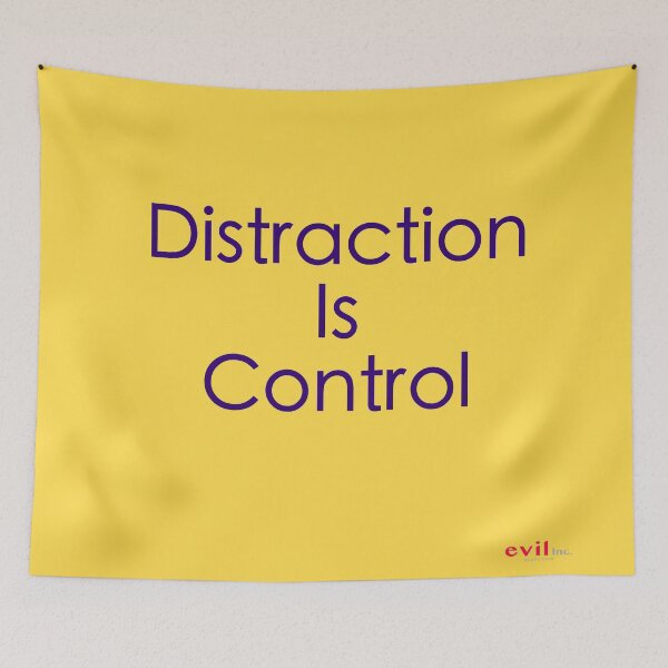 Item preview, Distraction is control (the narrative) designed and sold by Quahx.