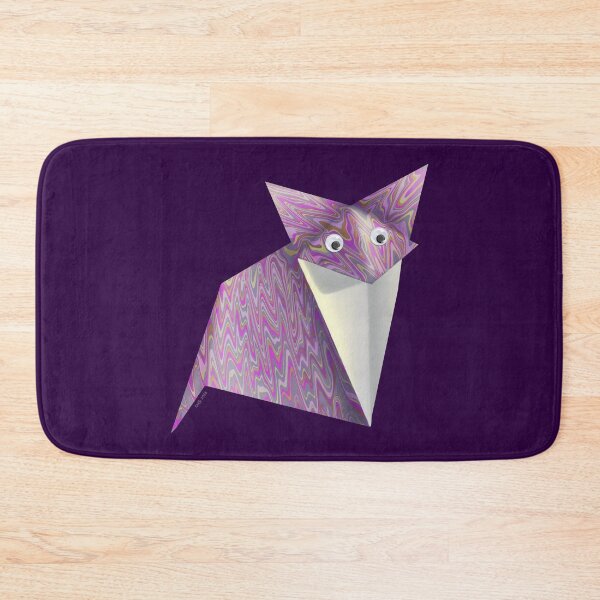 Item preview, Googly-Eyed Origami Fox - Pink Marbled designed and sold by TimeLady's Closet.