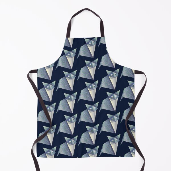 Item preview, Googly-Eyed Origami Fox - Blue Marbled designed and sold by TimeLady's Closet.