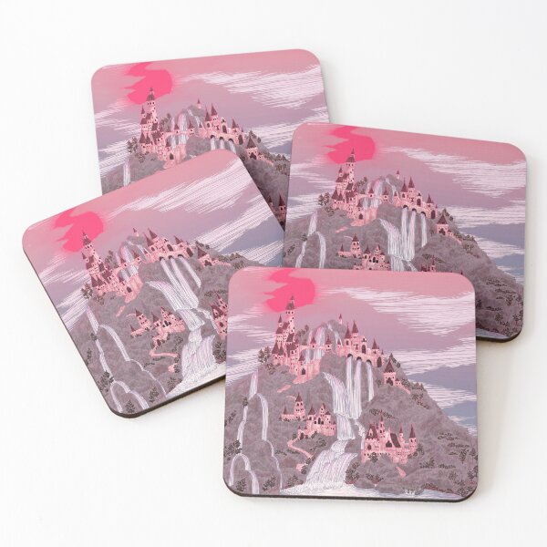 Item preview, Sunset Castle Fairytale designed and sold by ECMazur Art.