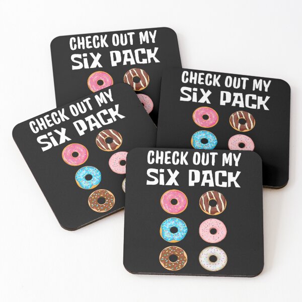 Item preview, Check Out My Six Pack Donut T-Shirt, Funny Gym designed and sold by Dabbing Turtle Designs.