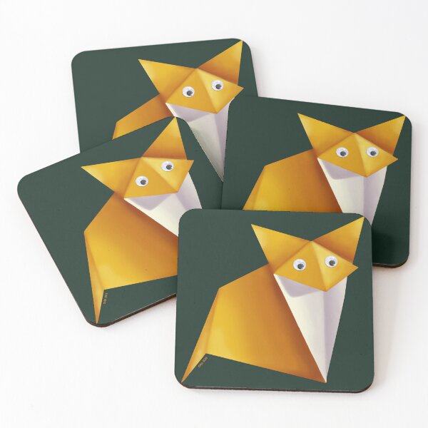 Item preview, Googly-Eyed Origami Fox - Orange designed and sold by TimeLady's Closet.