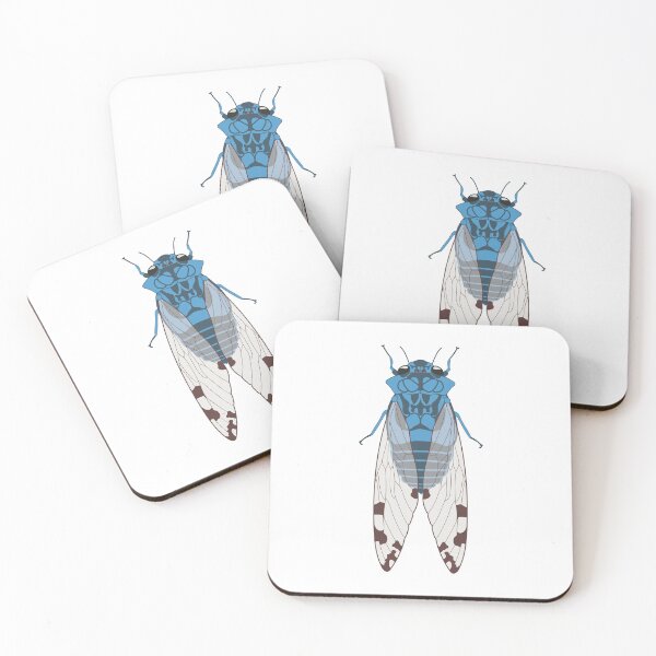 Item preview, Blue Cicada Insect Bug designed and sold by Green Acre Designs.