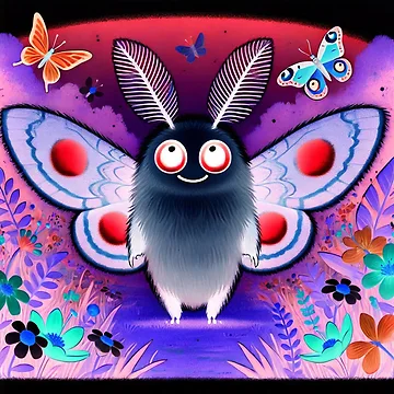 Artwork thumbnail, Mothman Inverted by HalcyonThings