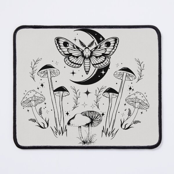 Item preview, Lispe Mushrooms Moth and Moon designed and sold by Lispe-Designs.