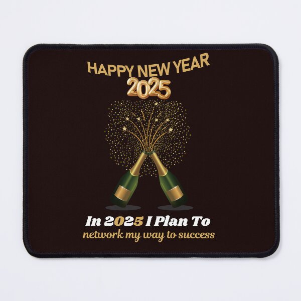 Item preview, Happy New Year 2025! Resolution: In 2025 I Plan To: network my way to success... designed and sold by lovelyq1.