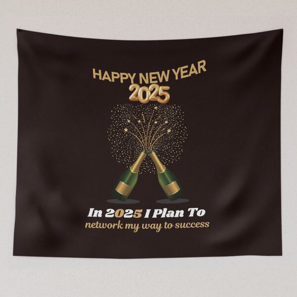 Item preview, Happy New Year 2025! Resolution: In 2025 I Plan To: network my way to success... designed and sold by lovelyq1.