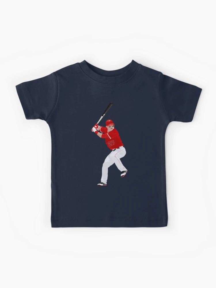 Mike Trout Baseball Batting Stance Kids T-Shirt for Sale by KirbyW