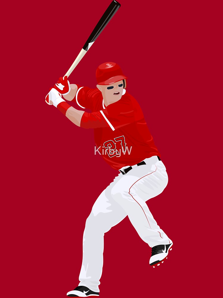 Mike Trout Baseball Batting Stance Kids T-Shirt for Sale by KirbyW