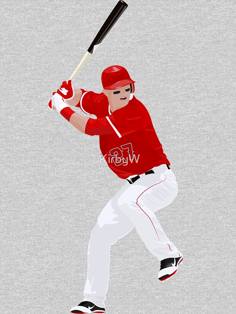 Mike Trout Baseball Batting Stance Kids T-Shirt for Sale by KirbyW