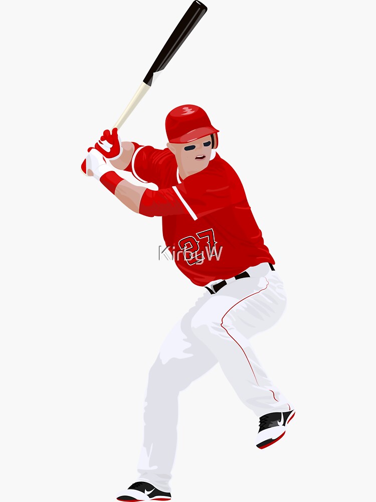 Mike Trout Baseball Batting Stance | Sticker