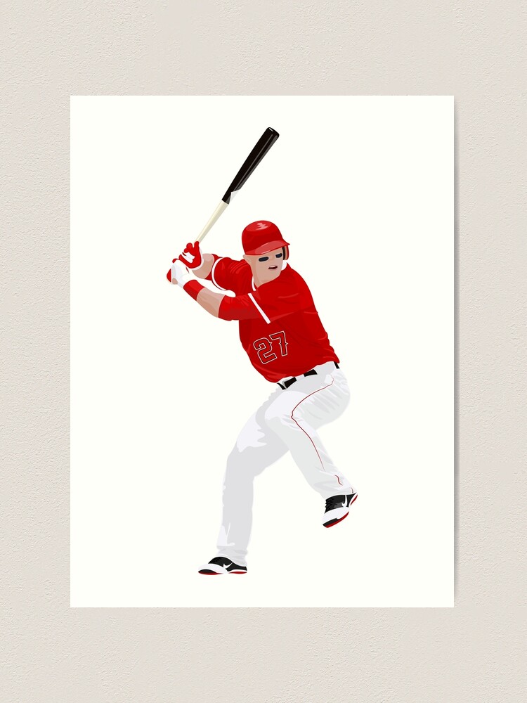 Mike Trout Jersey  Art Print for Sale by athleteart20