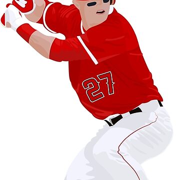 Mike Trout Baseball Batting Stance Kids T-Shirt for Sale by KirbyW