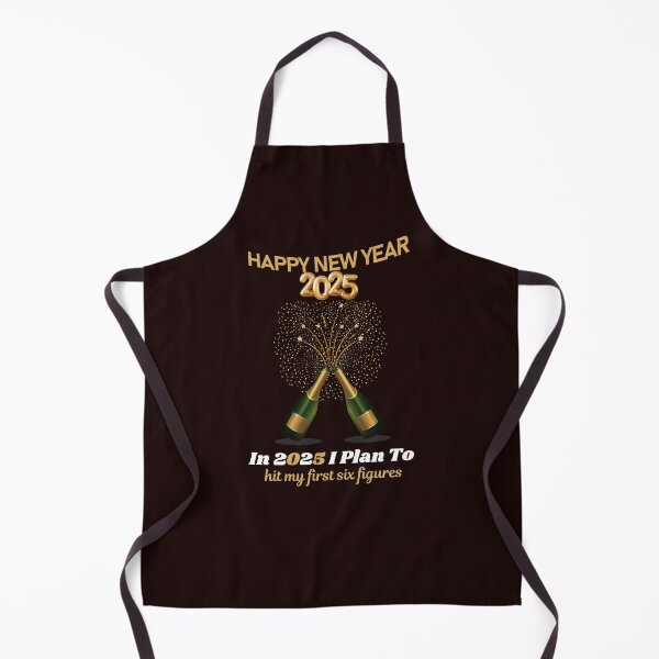 Item preview, Happy New Year 2025! Resolution: In 2025 I Plan To: hit my first six figures... designed and sold by lovelyq1.