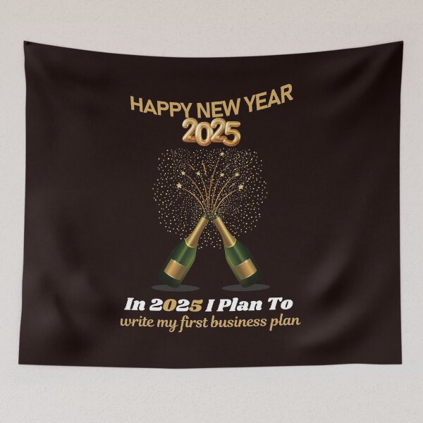 Item preview, Happy New Year 2025! Resolution: In 2025 I Plan To: write my first business plan... designed and sold by lovelyq1.