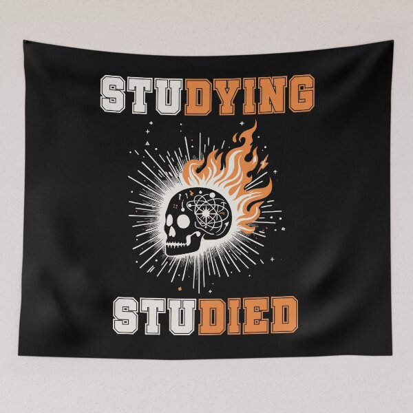 Item preview, Studying Studied Studied - Funny Student Skull designed and sold by Victor Shadehorn.