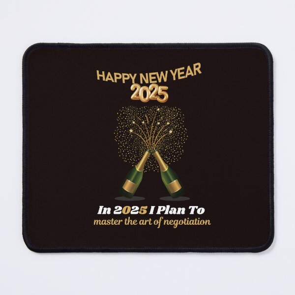 Item preview, Happy New Year 2025! Resolution: In 2025 I Plan To: master the art of negotiation... designed and sold by lovelyq1.
