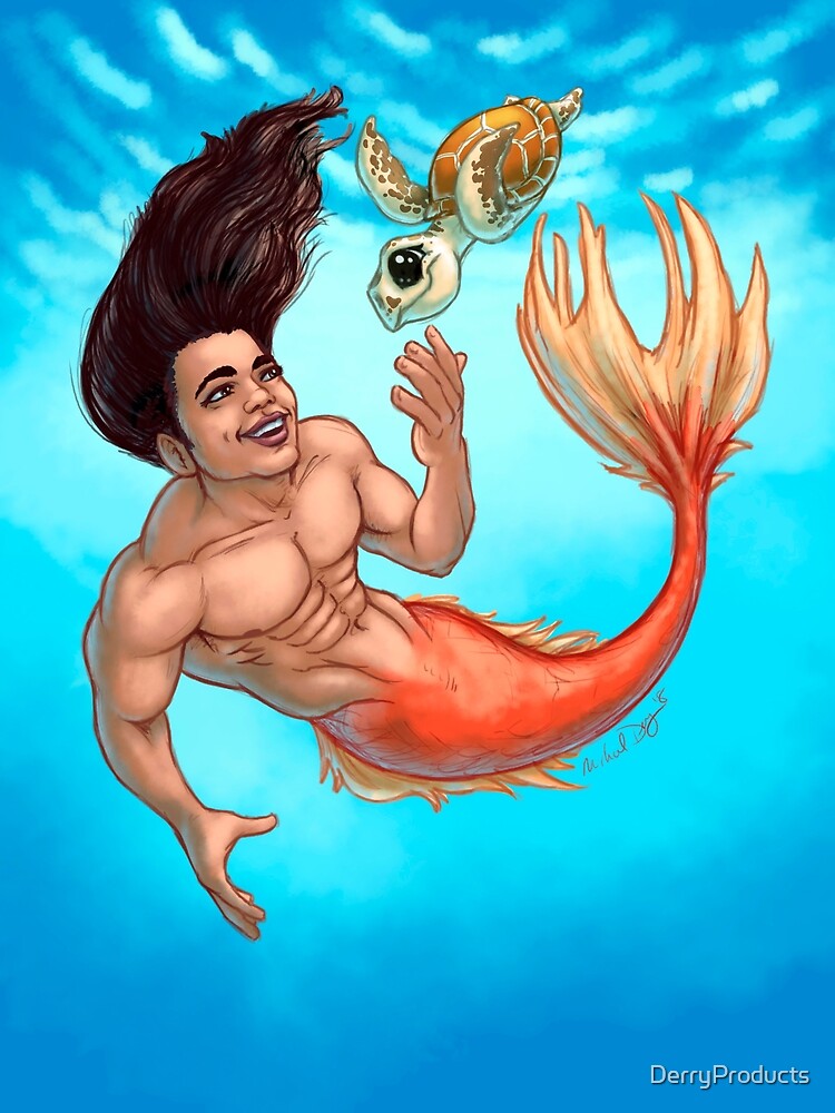 Merdude with Turtle by DerryProducts