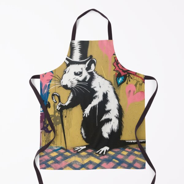 Item preview, Banksy rat flower rose street art vintage colorfull designed and sold by martin max.