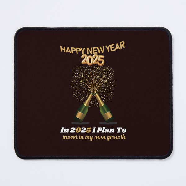 Item preview, Happy New Year 2025! Resolution: In 2025 I Plan To: invest in my own growth... designed and sold by lovelyq1.