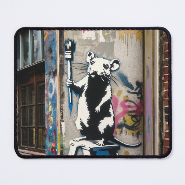 Item preview, Banksy rat artis street vintage colorfull designed and sold by martin max.