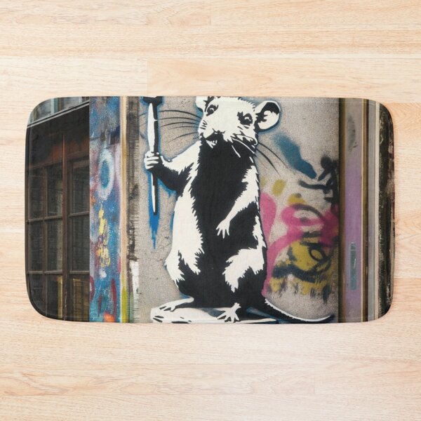 Item preview, Banksy rat artis street vintage colorfull designed and sold by martin max.
