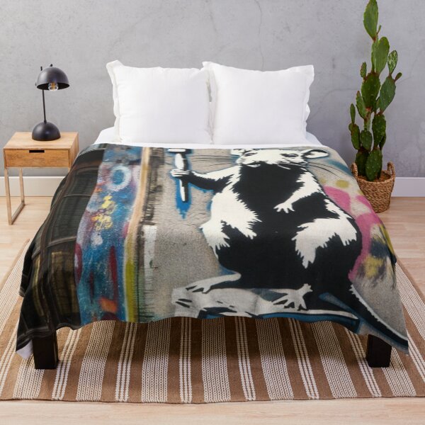 Item preview, Banksy rat artis street vintage colorfull designed and sold by martin max.