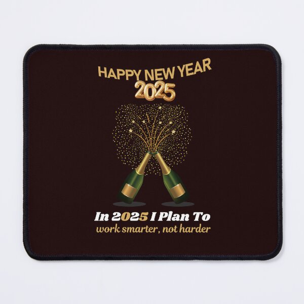 Item preview, Happy New Year 2025! Resolution: In 2025 I Plan To: work smarter, not harder... designed and sold by lovelyq1.