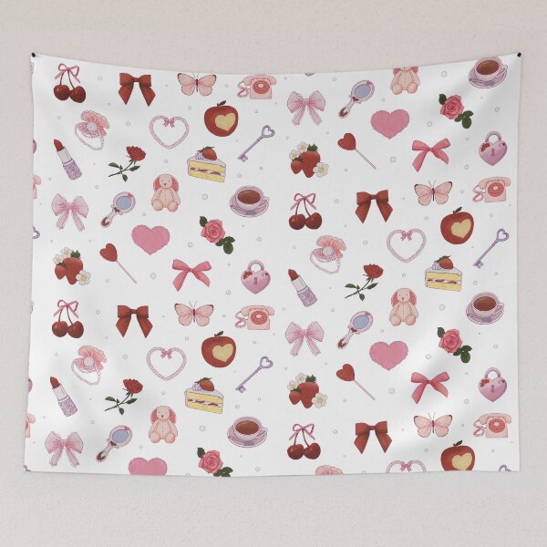 Item preview, Coquette Aesthetic Pattern designed and sold by daniasdesigns.