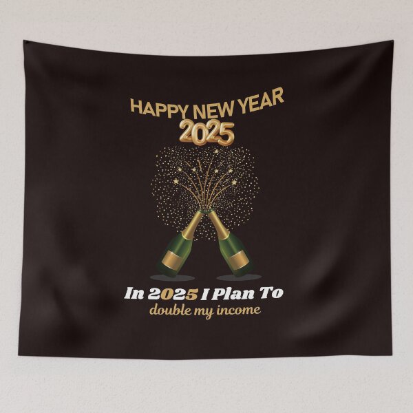 Item preview, Happy New Year 2025! Resolution: In 2025 I Plan To: double my income... designed and sold by lovelyq1.