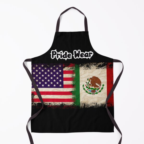 Item preview, US Flag and Mexican Flag Pride Wear Design designed and sold by LovelyHappyGift.