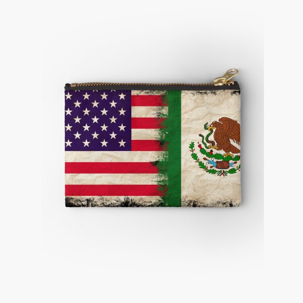Item preview, US Flag and Mexican Flag Pride Wear Design designed and sold by LovelyHappyGift.