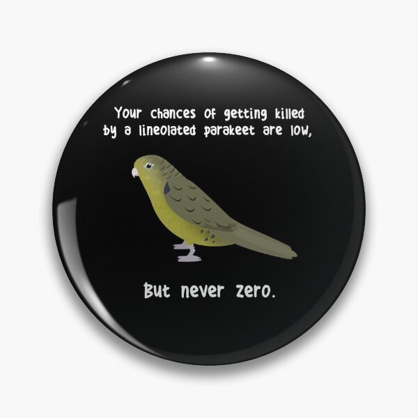 Item preview, Olive Lineolated Parakeet Parrot Never Zero designed and sold by Clara Hollins.