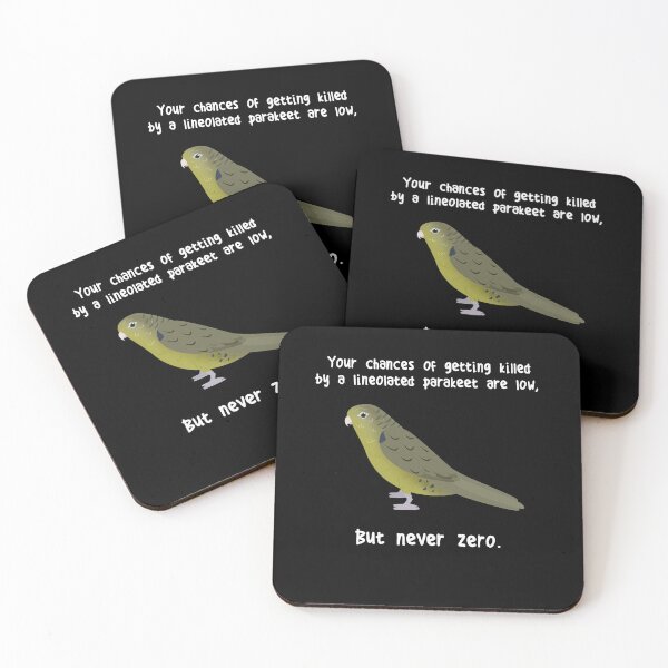 Item preview, Olive Lineolated Parakeet Parrot Never Zero designed and sold by Clara Hollins.