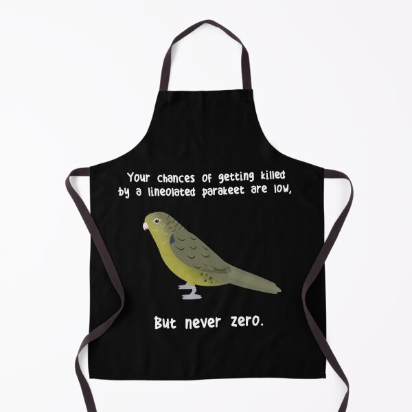 Item preview, Olive Lineolated Parakeet Parrot Never Zero designed and sold by Clara Hollins.