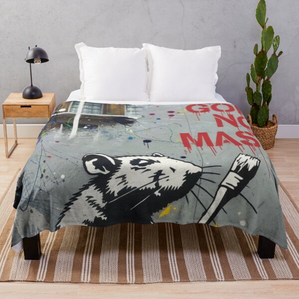 Item preview, Banksy rat street art colorfull designed and sold by martin max.