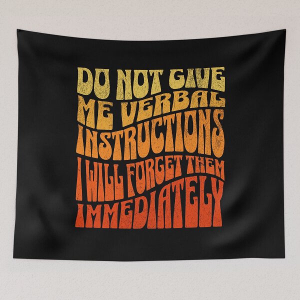 Item preview, Verbal Instructions ADHD Autism designed and sold by Clara Hollins.